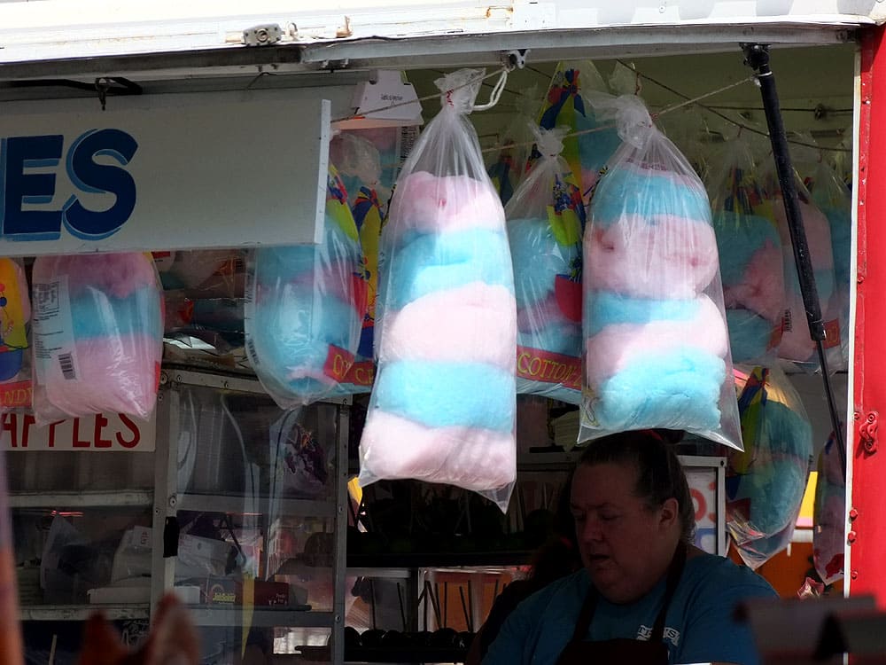 state fair cotton candy food