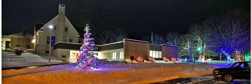 Houlton Maine Decked Out With Christmas Colors