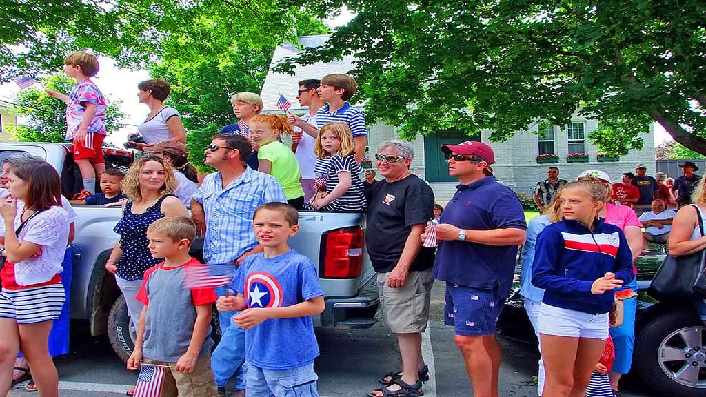 Parades are big in small Maine town living.