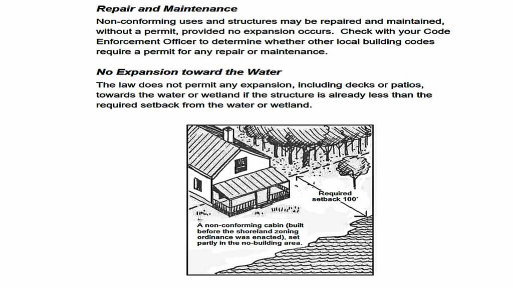 rules for building on Maine waterfront 