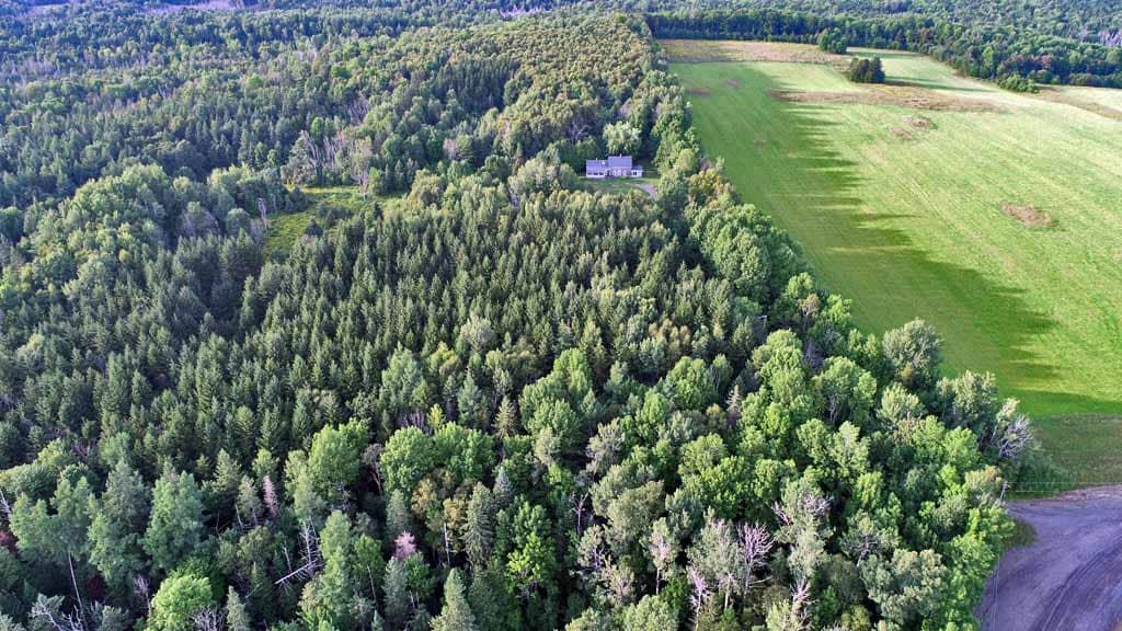 aerial drone maine farm 