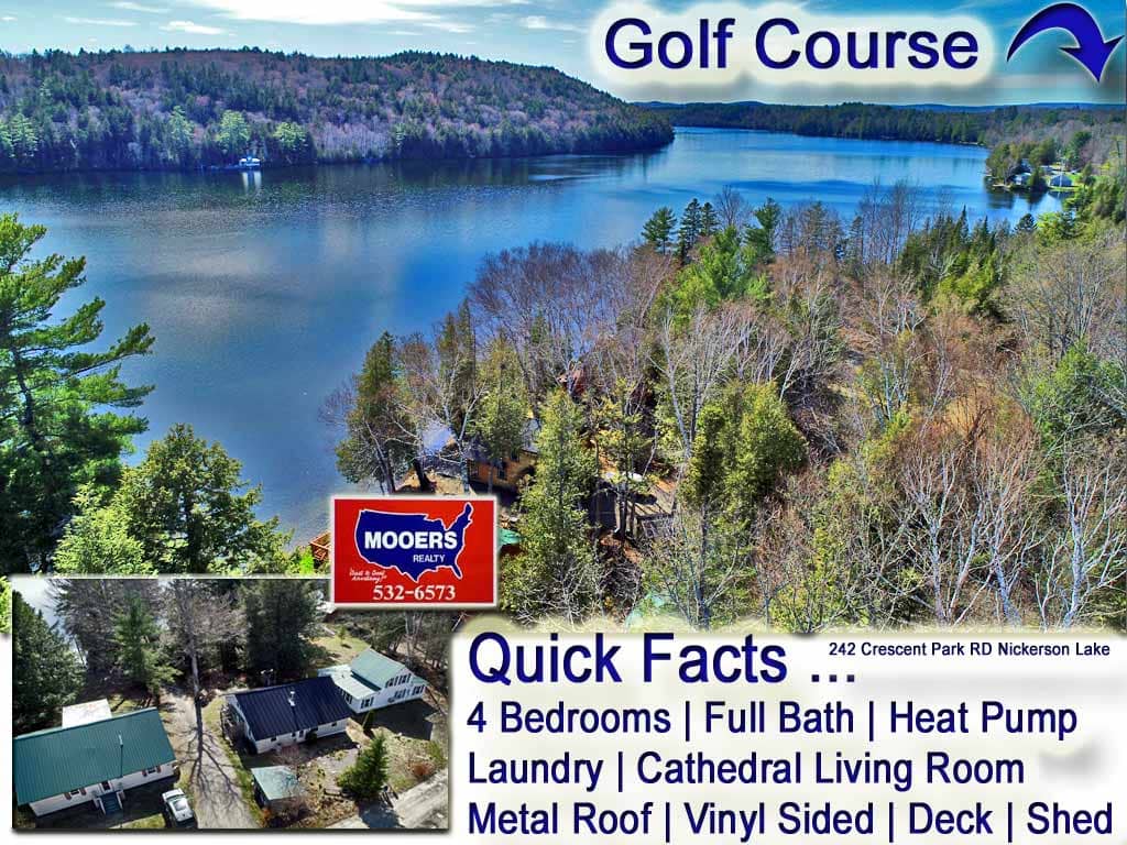 For Sale lake Home 242 Crescent Park Road, New Limerick, Maine