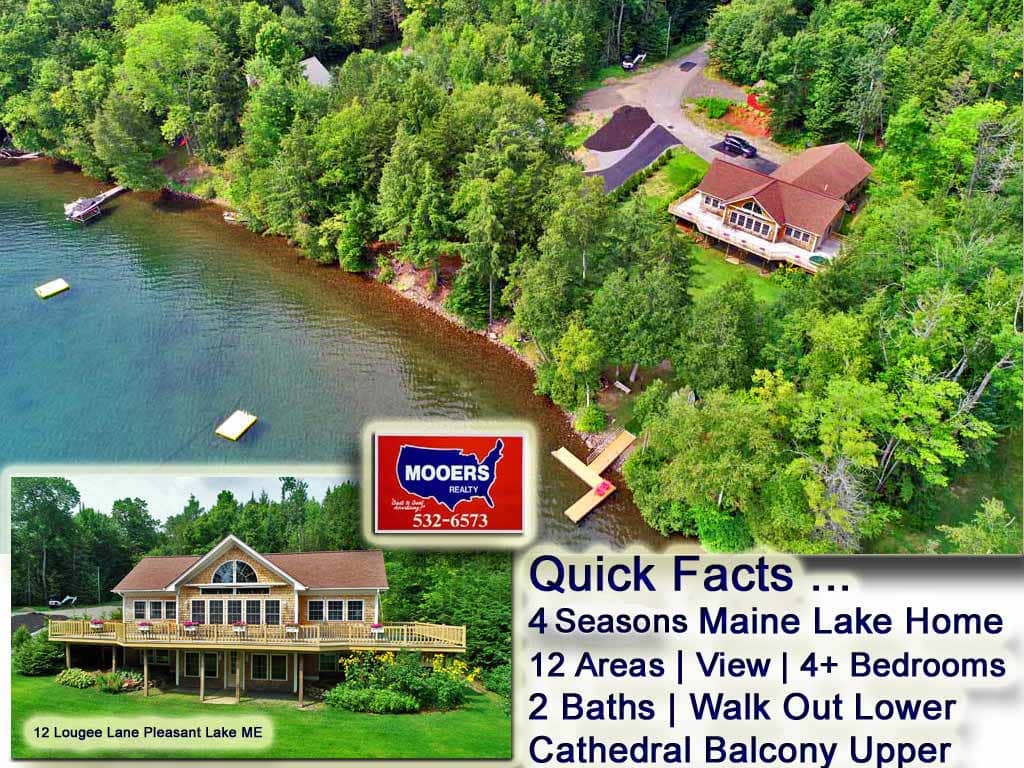 For Sale Lakefront Home 12 Lougee Lane, Island Falls, Maine