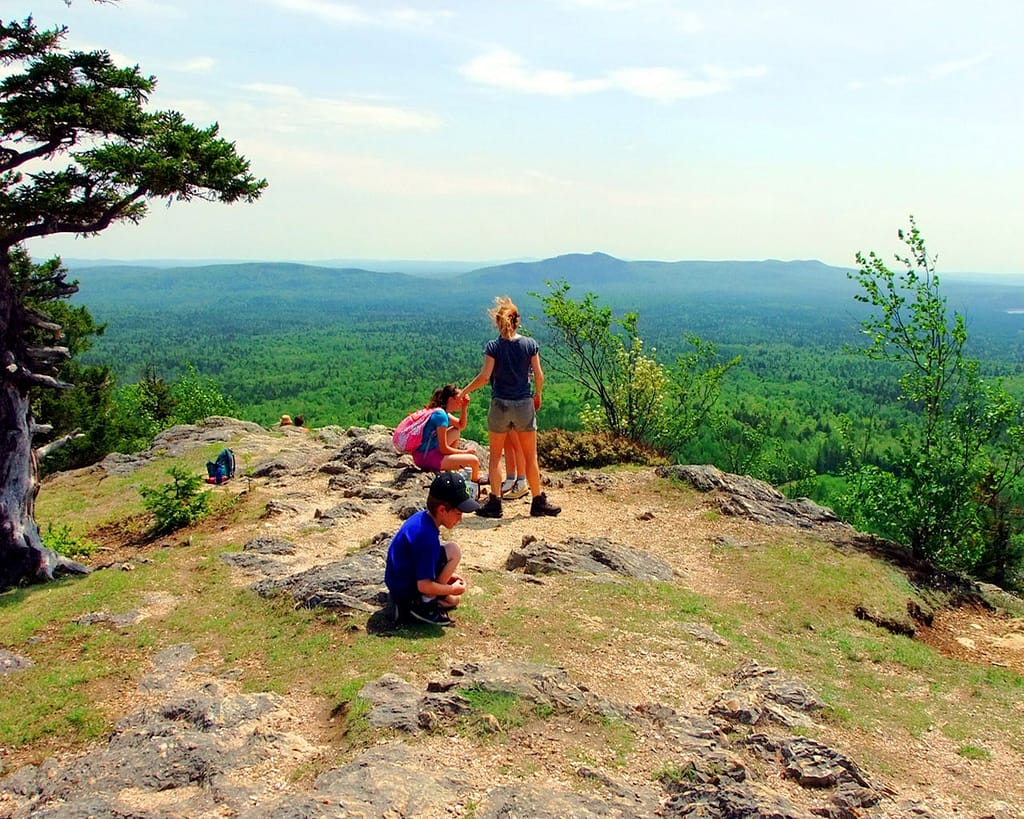 hiking climbing maine trails