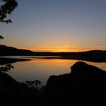 Maine Lake Sunset Photo