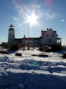 Maine Lighthouses Are Neat In Winter Magic.