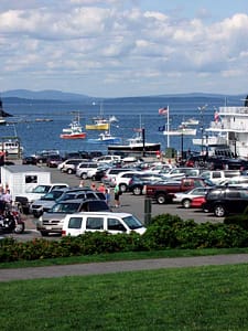Maine Coastal Harbor Town Photo