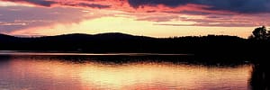 lake sunsets maine