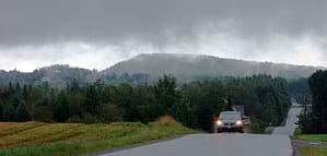 maine rural fog photo