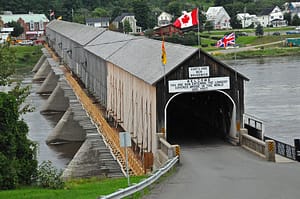 Hartland Covered Bridge In New Brunswick Canada