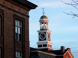 Maine Court House Clock Photo.