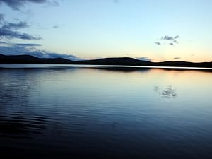 Maine Lake Sunset Photo