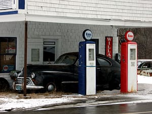 maine old car gas station photo