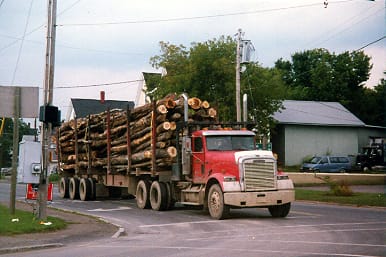 Maine Log Truck Photo