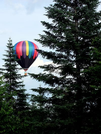 balloonin maine woods photo