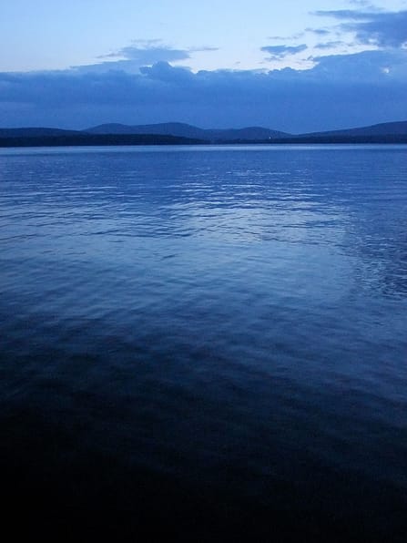 maine lake blue photo