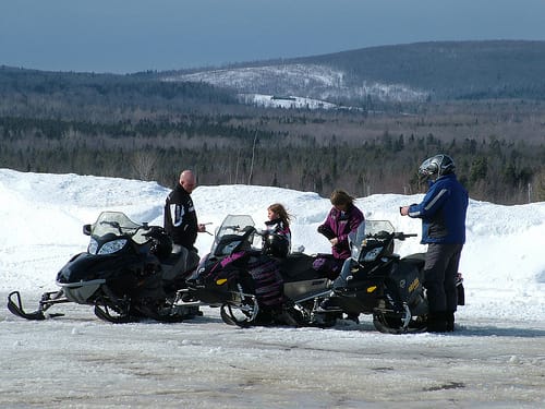 Maine Snow Sledding, Snowmobiling