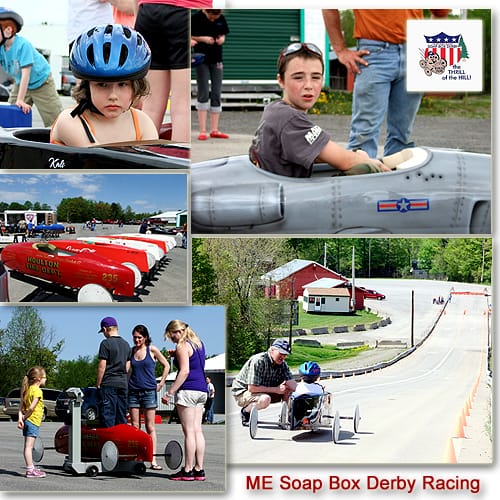 Maine Soap Box Derby Families Race Cars In Friendly Spirited Competition.