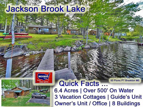 For Sale Waterfront 50 Picnic Point Road, Brookton Twp, Maine