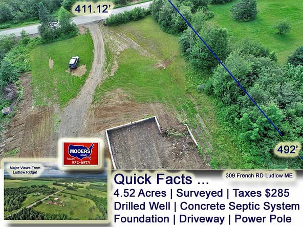For Sale Farm Land 309 French Road, Ludlow Maine