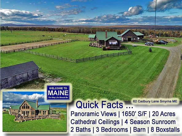 For Sale Farm Home, Land Residential 62 Cadbury Street, Smyrna, Maine