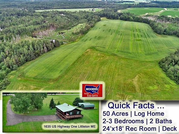 For Sale Farm, Home 1635 Us Highway One, Littleton, Maine