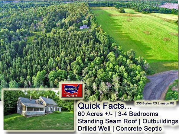 For Sale 235 Burton Road, Linneus, Maine