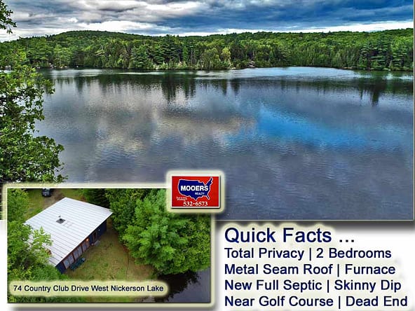 For Sale Waterfront Lake Home 74 Country Club Drive West Road, New Limerick, Maine