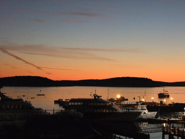 Another Day In Bar Harbor Maine, Hancock County Starts With A Fall Sunrise.