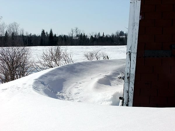 Maine Snow Patterns Due To Whatever Building Is In The Way Of Winter.