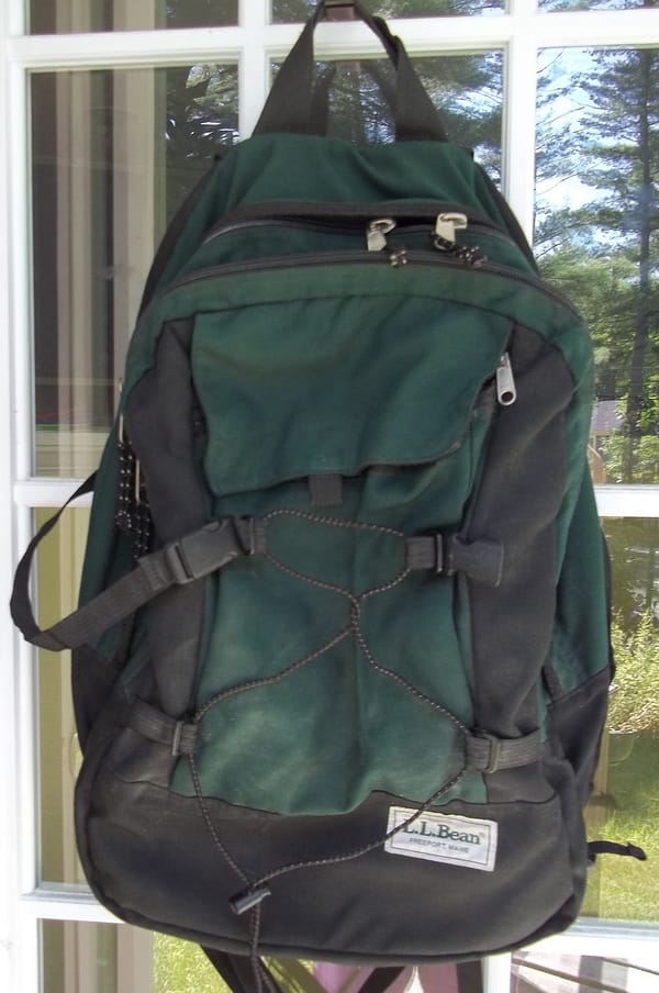 Maine LL Bean Knapsack Has Brinks Use Without The Armor.