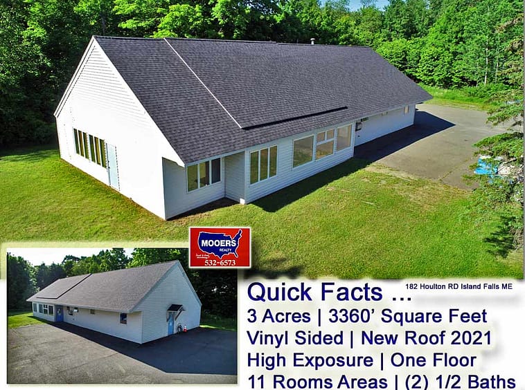 For Sale Building Commercial 182 Houlton Road, Island Falls, Maine