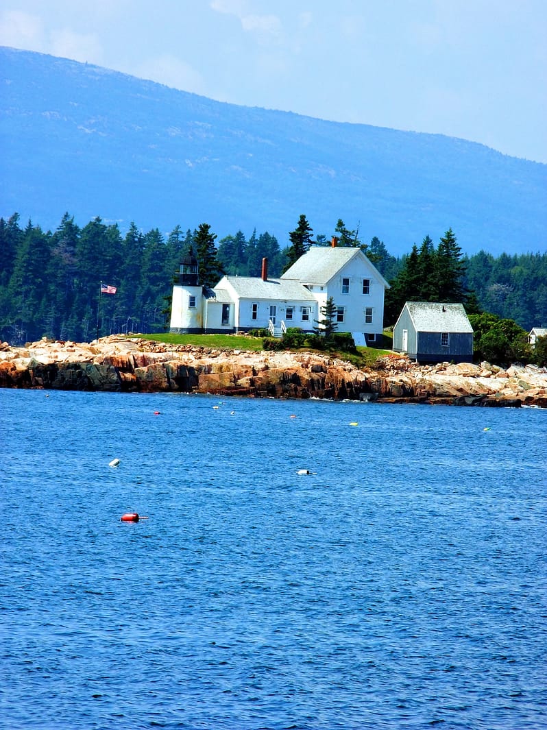 Maine Lighthouses In Schoodic Point / Prospect And Winter Harbor Area.