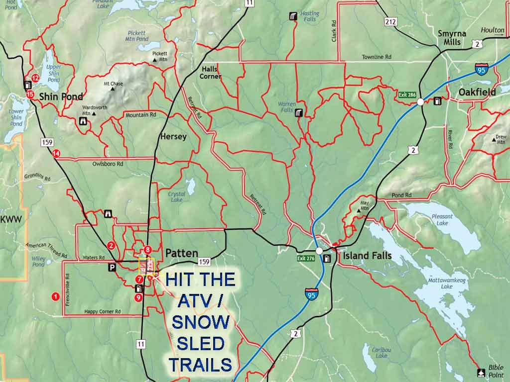 atv snowsled trail maps