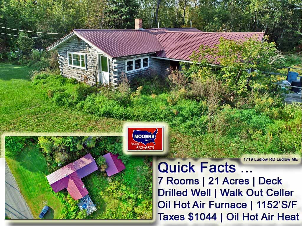 For Sale 1719 Ludlow Road, Ludlow, Maine